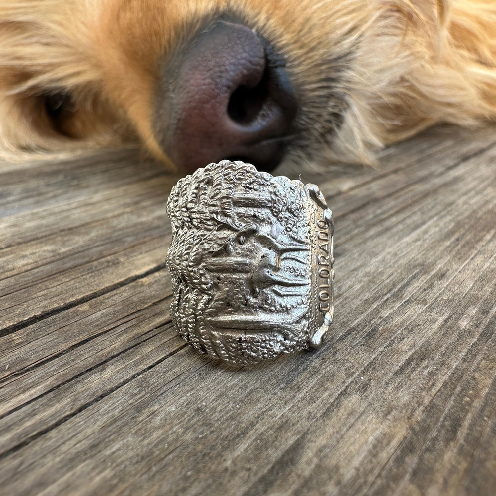 Vintage Colorado USA Souvenir Spoon Ring Handmade